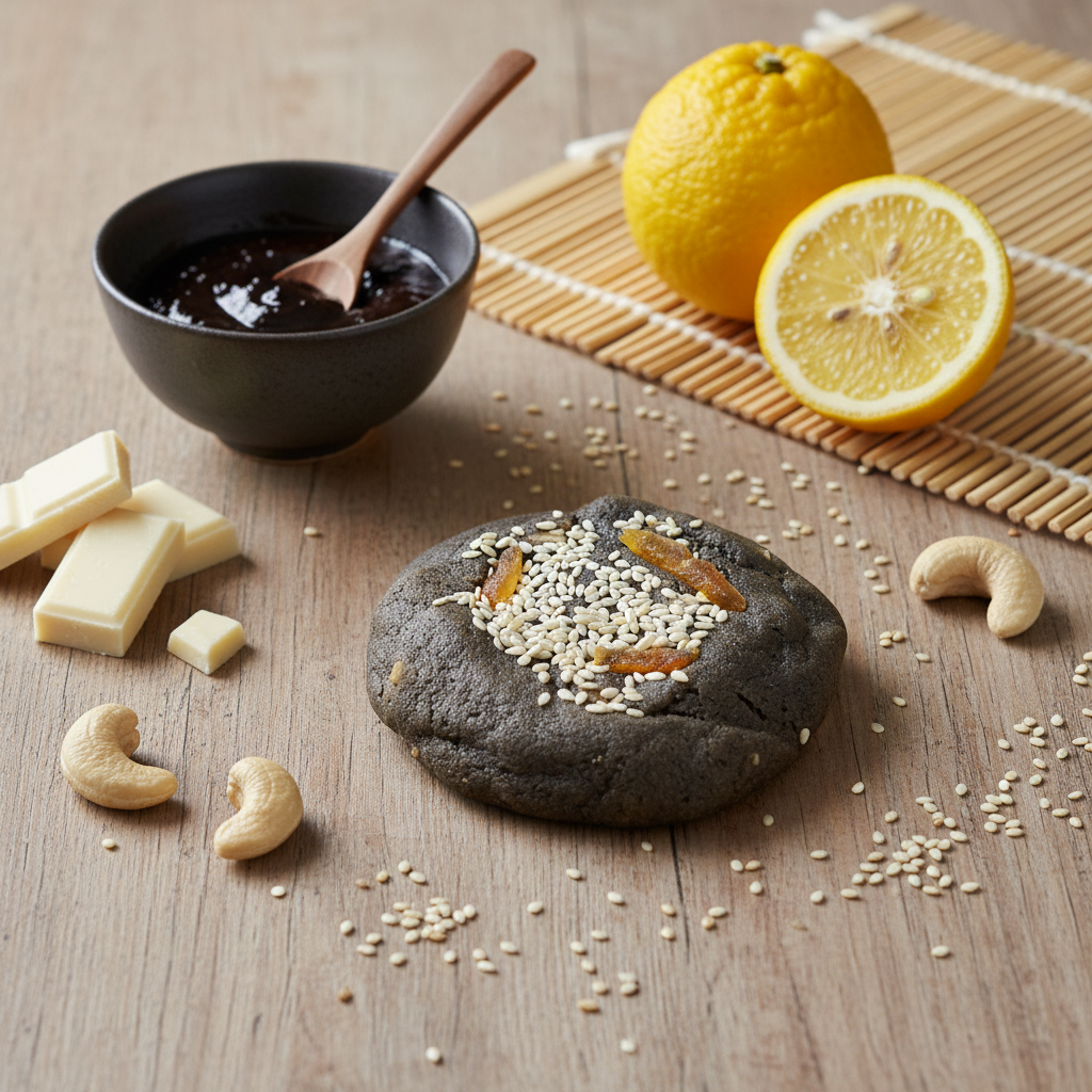 Cookie Osaka - Avec yuzu et tahini noir authentiques